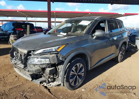 2021 Nissan Rogue Sv Fwd из США, поврежденный, VIN 5N1AT3BA4MC763917